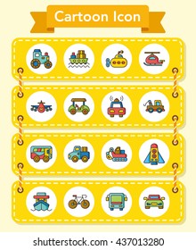 icon set trans vector