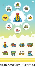 icon set trans vector
