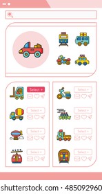 icon set trans vector