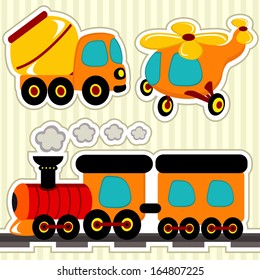 icon set transport - vector collection illustration