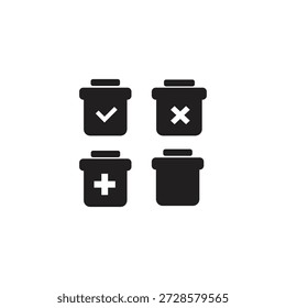 Symbol-Set Mülleimer 1