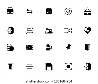 UI de conjunto de iconos para su sitio web o aplicación móvil