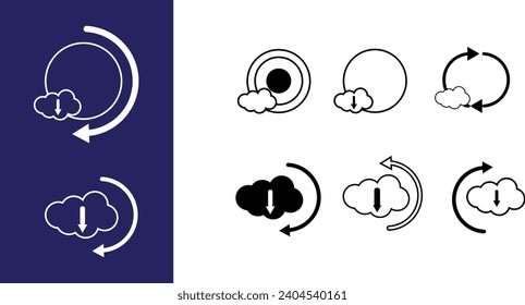 Icon Set User,Profile edition. Editable icons set. Vector illustration 