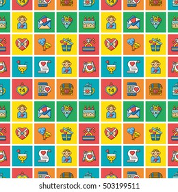 icon set valentinesday vector