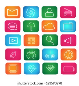 Icon set vector.