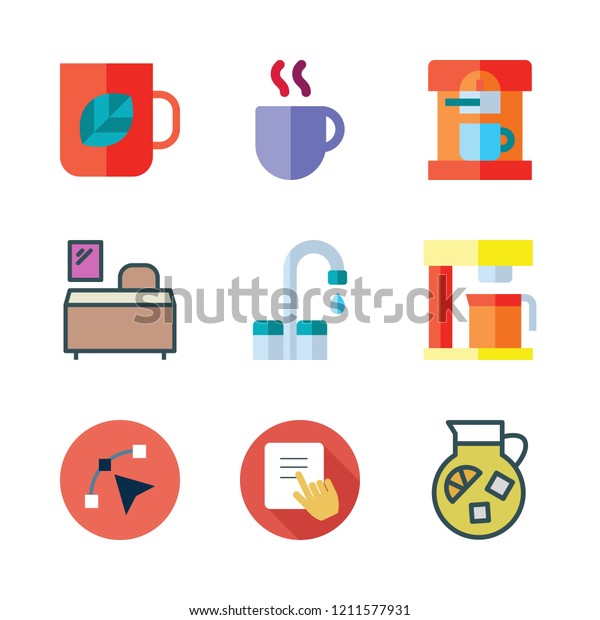 Icon Set Vector Set About Desk Stock Vector Royalty Free 1211577931