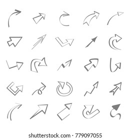 icon set with vector arrows for your design
