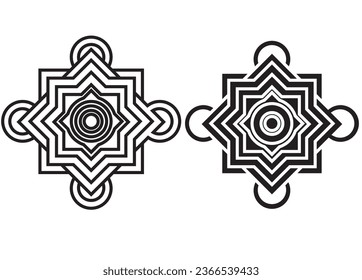 Symbolsatz , Vektorgrafik , Schwarz-Weiß , abstrakter Symbolsatz 
