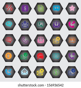 Icon set vector illustration collection