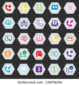 Icon set vector illustration collection