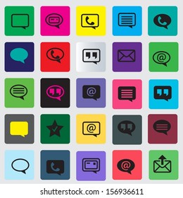 Icon set vector illustration collection