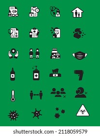 Symbolsatz, Vektorgrafik covid 19 eps10