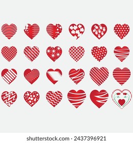Conjunto de iconos vector ilustración de amor