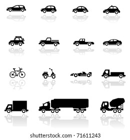 Icon set  Vehicles svg