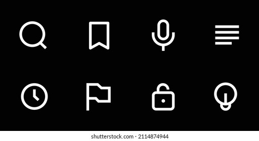 Icon Set For Web App