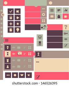 Icon set for web design