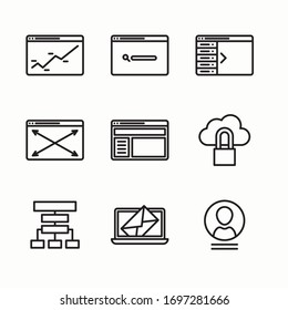 Icon Set Web Design Collection.