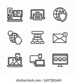 Icon Set Web Design Collection.