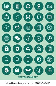 icon set for web design [vector]