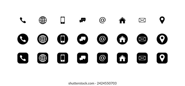 Icon set. Web icons collection. Website vector icons