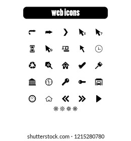 Icon set for web site