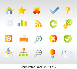 Icon set  for web site .