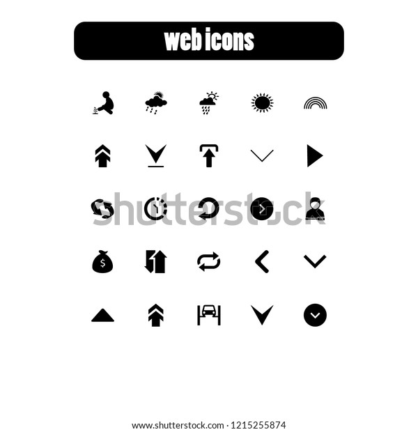 Icon set for web\
site