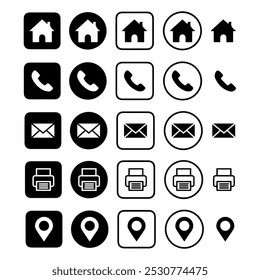 Symbolsatz Web, Smartphone-Symbolsatz