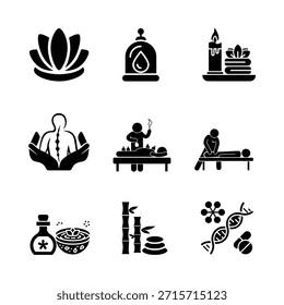icon set, Wellness and Alternative Therapy Icons Collection
