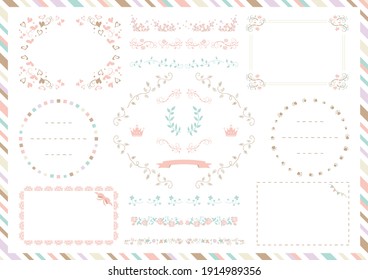 icon set of woman's taste illustrations