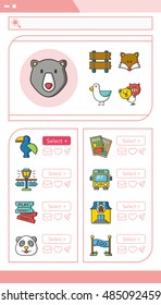 icon set zoo vector