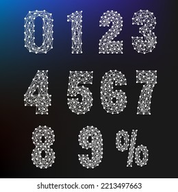 Icon sets the number of polygons for use in various graphics applications