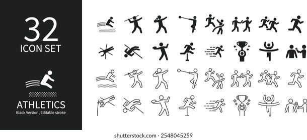 Icon sets related to various athletics