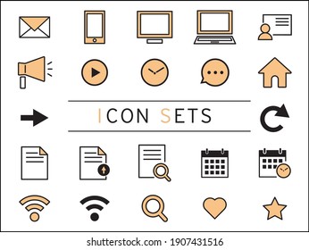 conjunto de iconos vector para el diseño