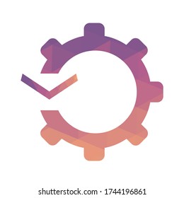 Configuración de iconos, Smartphone, arte de triangulación de vectores de iconos