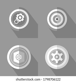 Icon settings set. Illustration vector