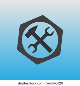 Icon settings - this nut wrench and a hammer..