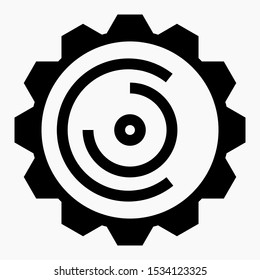Icon setup. Installation. Illustration of adjustment, debugging. Configuration. Adjustment. Tuning. Vector icon.