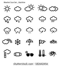 icon set-weather-black line