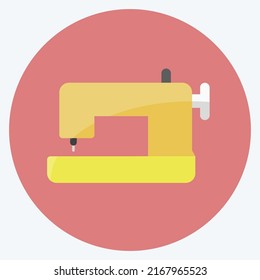 Icon Sewing Machine. suitable for Home symbol. flat style. simple design editable. design template vector. simple symbol illustration