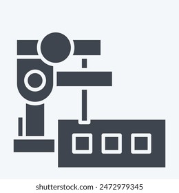 Icon Sewing Machines Foot. related to Sewing symbol. glyph style. simple design illustration