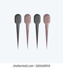 Icon Sewing Needles. suitable for education symbol. flat style. simple design editable. design template vector. simple illustration