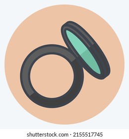 Icon Shades. suitable for beauty care symbol. flat style. simple design editable. design template vector. simple symbol illustration
