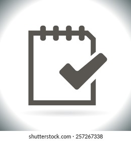 icon with shadow Flat design styl
