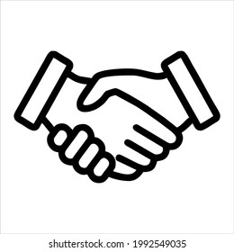 icon shake hand vector illustration