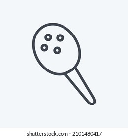 Icon Shaker Toy 1 - Line Style - Simple illustration,Design template vector, Good for prints, posters, advertisements, announcements, info graphics, etc.