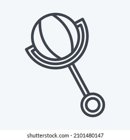 Icon Shaker Toy 2 - Line Style - Simple illustration,Design template vector, Good for prints, posters, advertisements, announcements, info graphics, etc.
