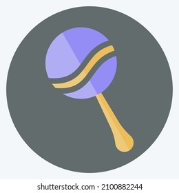 Icon Shaker Toy 3 - Flat Style - Simple illustration,Design template vector, Good for prints, posters, advertisements, announcements, info graphics, etc.