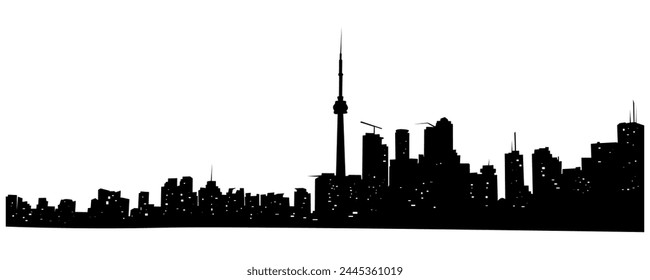 diseño de Ilustración vectorial de horizonte de ciudad