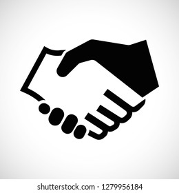 Icon Shape flat design Handshake for creative use in graphic design
